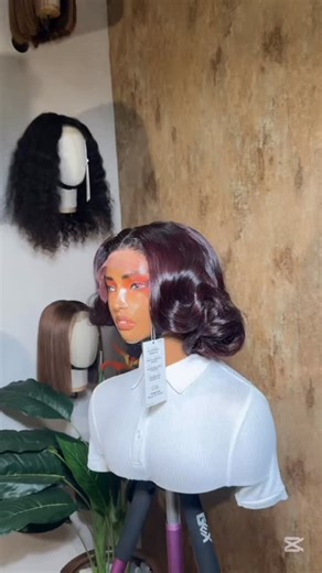 Cmhairbyhills on Instagram: "Cmhair clearance sale 2025. 🏷️10”/2 bundles bone straight(BS) signature slightly wavy (ssw) closure wig ( 6x6 Durable lace) Burgundy N568,100 380 NB:Naira prices depend on daily rate #cmhairbyhills #lagoshairvendors #luxurylife #rawhairvendors #hairstyleforwoman"