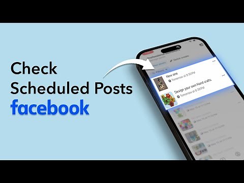 How To Check Scheduled Posts On Facebook page?