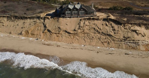 Luxury home overlooking Cape Cod Bay is in danger of collapsing