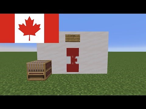 How to Make Canada's Flag in Minecraft