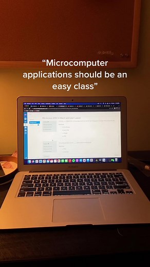 Struggling with Microcomputer Applications in College