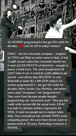 First Computer Weighed 30 TONS