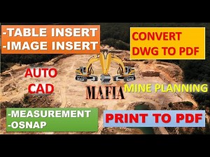 Commands used in auto-cad-2/application of autocad in mining -2/mine planning & design/ PRINT 2 PDF