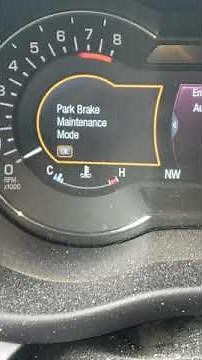 How to put a 2017 Lincoln Mkc into parking brake maintenance mode to change the rear brake pads
