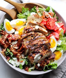 Chicken Caesar Salad and Dressing (Whole30, Paleo)