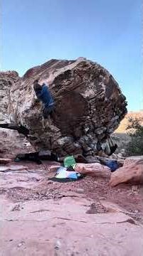 Turtle on a Half Shell v4/5 Red Springs Bouldering Red Rocks