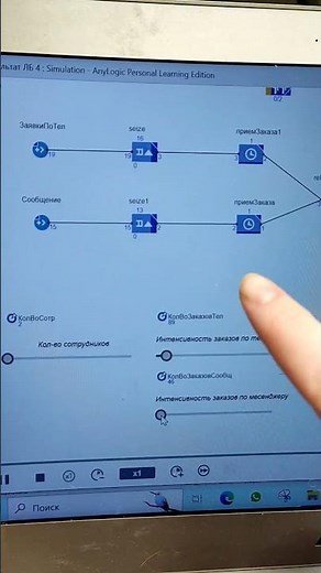 Анализ бизнес-процесса при помощи AnyLogic