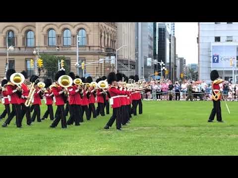 Ottawa in Summer: Canada’s Iconic Ceremonial Guard Band 🎺#shorts #ottawa #ceremonialguard
