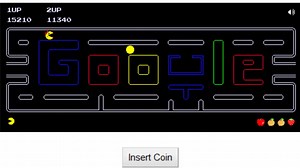 Google Doodle Pacman 2 Players
