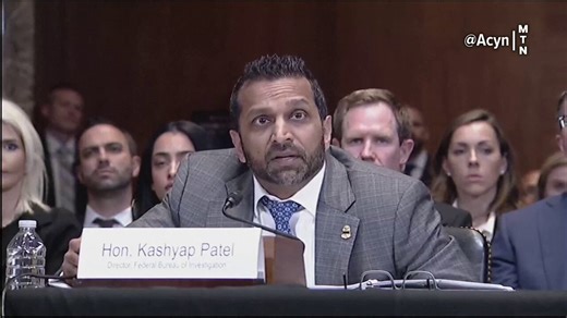 FBI Director Kash Patel blows up at Senator Van Hollen as Van Hollen asks him about allegations in reporting from The Atlantic: The only person that was slinging margaritas in El Salvador and the taxpayer dollar with a convicted gang banging rapist was you.