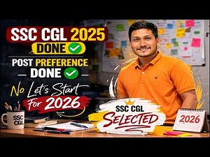 Ssc cgl 2025 | Post Preference Done✅ | Target Ssc Cgl 2026 |