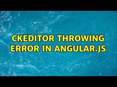 ckeditor throwing error in Angular.js