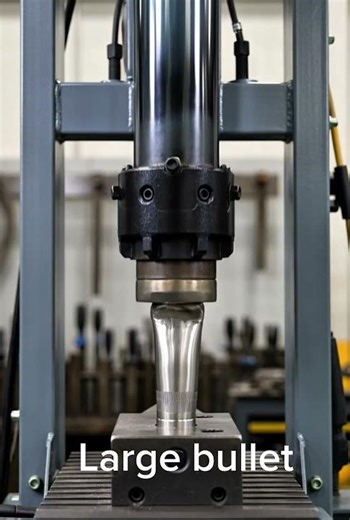 What happened, when a Large bullet 🚅 under the hydraulic press machine #bullet350 #hydralic