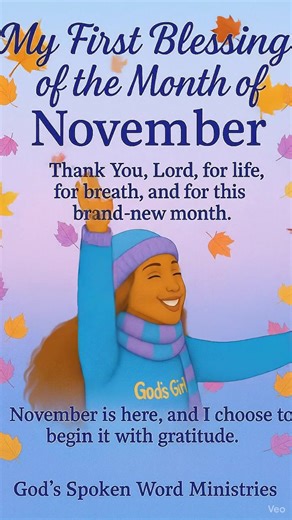 524K views · 9.5K reactions | “This is the day the Lord has made; we will rejoice and be glad in it.”— Psalm 118:24 (NKJV) Happy Saturday and Weekend! A new month, a new mercy, a new reason to give thanks!  Praise God! If you opened your eyes this morning, God has a purpose for you today. Breathe in grace. Exhale gratitude. Let’s walk into November with hearts full of thanksgiving and joy.  | God's Spoken Word Ministries | Facebook