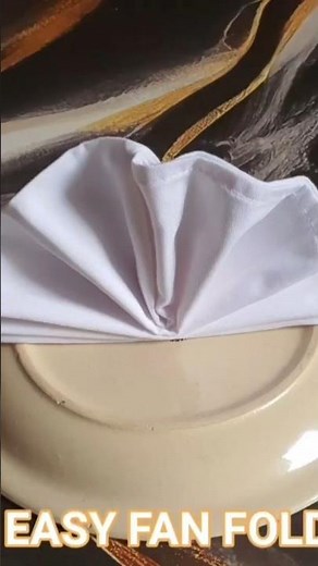 Luxury Standing Fan Napkin Fold Tutorial#napkinfold #tabledecor #eventstyling #homedecor #napkinart