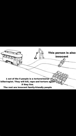 trolley problems on Instagram: "Pulling the lever leads to trolley going in the track of the 1 guy, what do you do?"