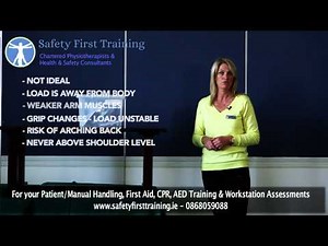 Lifting boxes on & off a height by Safety First Training.