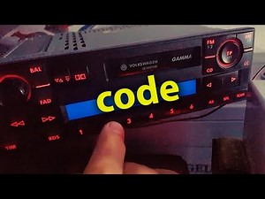 How to enter the radio code for the Volkswagen Golf.