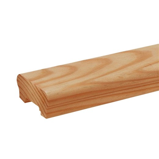 Check The Home Depot's Q&A Before Buying: ProWood Pressure-Treated 2 in. x 4 in. x 6 ft. KDAT Wood Molded Cedar-Tone Hand Rail