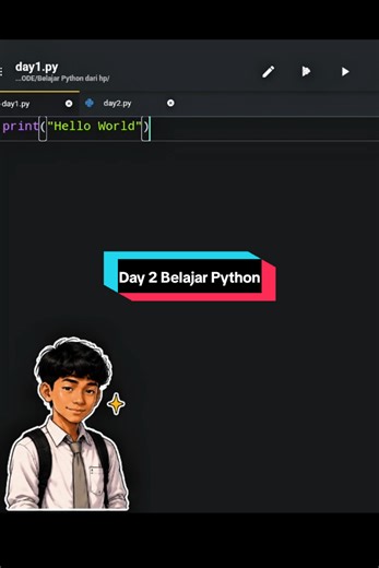 Belajar Python dari HP: Variabel & Tipe Data