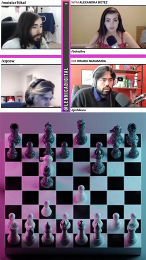xQc vs MoistCr1TiKal: Checkmate in 6 Moves