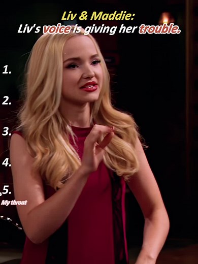 Liv & Maddie: Liv's voice is giving her trouble.#livmaddie #dovecameron #diseny #fyp #foryoupage