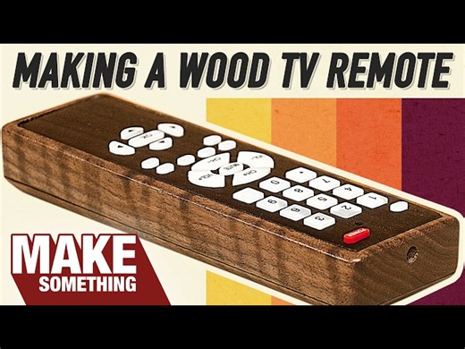 Making a Custom Wood TV Remote Woodworking Project