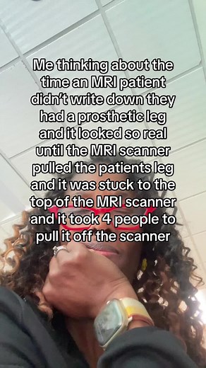 Stories about MRI scanner possible accidents *for educational purposes only #radiologictechnologist #radiologylife #mritech #prosteticleg