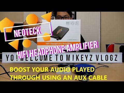 REVIEW NEOTECK HIFI HEADPHONE AMPLIFIER BOOST AUDIO THROUGH AUX