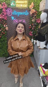 1.9K views · 13 reactions | Ready to dispatch Imported leather dress for women Free size upto 42 bust Shipping Worldwide | Bellezamoda by PRIKA | Facebook
