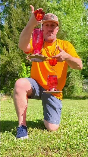 ‪@kingsyard_official‬ Hummingbird Red Glass feeders | Best Hummingbird liquid feeders