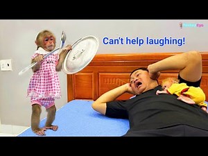 So funny! Monkey Kyo wakes up Dad and BuNa in a way no one could have expected!