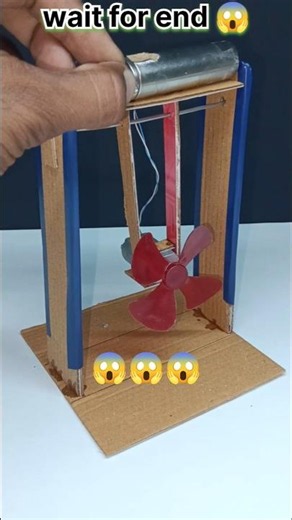 How to Make a Swinging Fan at Home | Easy DIY Science Project #shorts #diy #fen #homemade