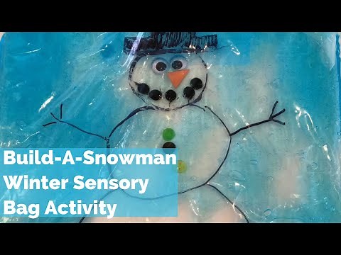 Build-A-Snowman Winter Sensory Bag - Winter Sensory Activity for Toddlers, Preschool & Kindergarten