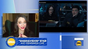 It’s been 8 years since Kat Dennings appeared in the MCU. Now, the actress is reprising her role as Dr. Darcy Lewis in #WandaVision. The actress talks about how it feels to return to Marvel and which character on the show she finds the funniest. https://gma.abc/36Vm3kG | Good Morning America