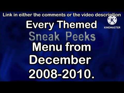 (Almost) Every Themed Sneak Peeks Menu from December 30, 2008-June 8, 2010.