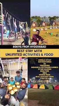 Hyderabad’s Largest Camping Experience 🏕️ | Ananthagiri Hills Vikarabad | Tent Stay, Trekking #yt