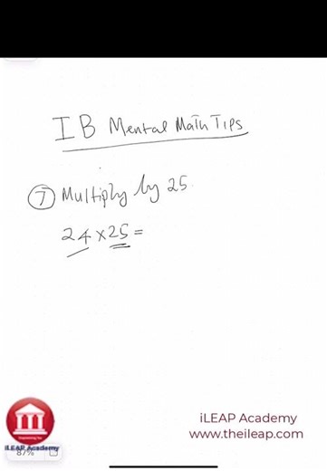 IB High School Math Tips #7