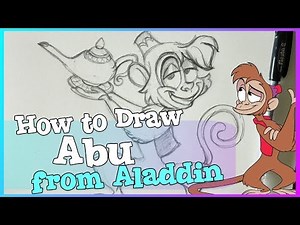 How to Draw ABU from Disney's ALADDIN