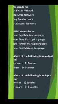 Top Computer MCQs 🎯🖥️ | Class 10