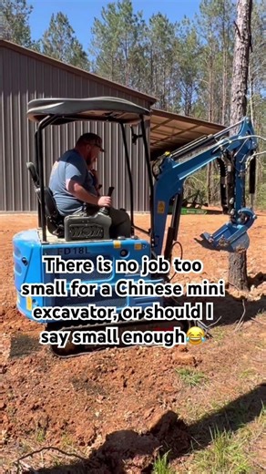 Mini Excavator. #work #life #outdoors #tools #diy #miniexcavator #farm #ranch #country #countrylife