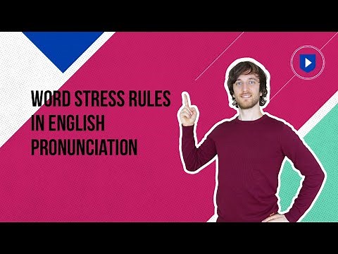Word stress rules in English pronunciation