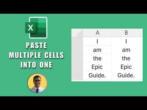 How to Paste Multiple Cells into One Single Cell in Excel 2026