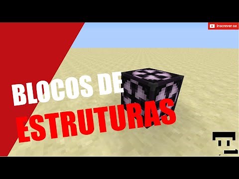 COMO USAR O BLOCO DE ESTRUTURA NO MINECRAFT - TUTORIAL