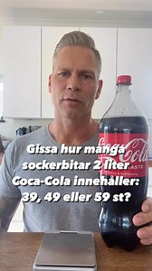 287K views · 1.3K reactions | ‍♂️Hur många sockerbitar är det i en...