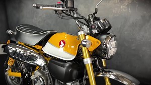 For sale- Honda Monkey 125cc ABS, 2020 "20" plate with just 868 miles from new. This is an absolutely stunning bike that has hardly been used. The Monkey is a great bike to ride and comes with cool retro styling but with modern technology and ABS. The engine is super smooth and can even achieve up to 189mpg! Whether its your first bike on L plates or strapped to the back of your motorhome this is sure to turn heads wherever you go. All yours for just £3190. | Jordan Bikes