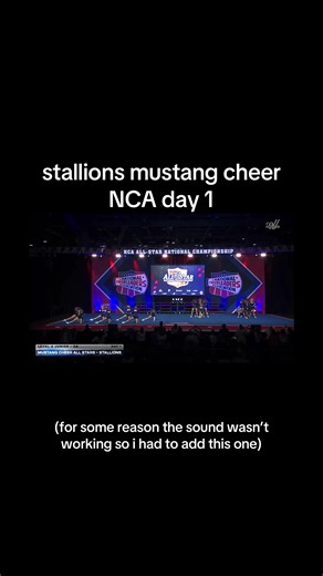 Stallions Mustang Cheer nca day 1 #cheer #allstarcheer #nca #stallions #mustangcheer @hale!!