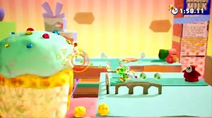 When exploring the Flip Side in Yoshi's Crafted World, keep an eye out for those mischievous Poochy Pups! You never know where these little scamps may be hiding… | Nintendo