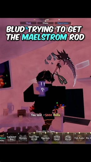 blud didn't watch the tutorial beforehand 😭😭 #fisch #roblox #maelstrom