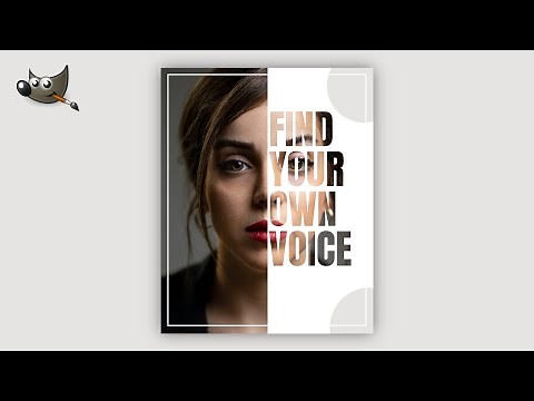 GIMP Tutorial: Text Portrait Effect in GIMP